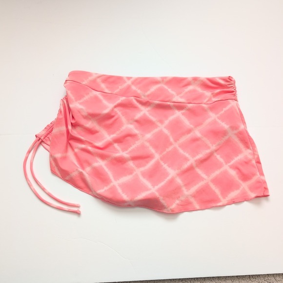 Carve Designs Standard Hoku Swim Skirt Cinch Shorts M Pink White Beach Resort - Picture 3 of 6
